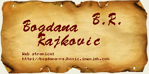 Bogdana Rajković vizit kartica